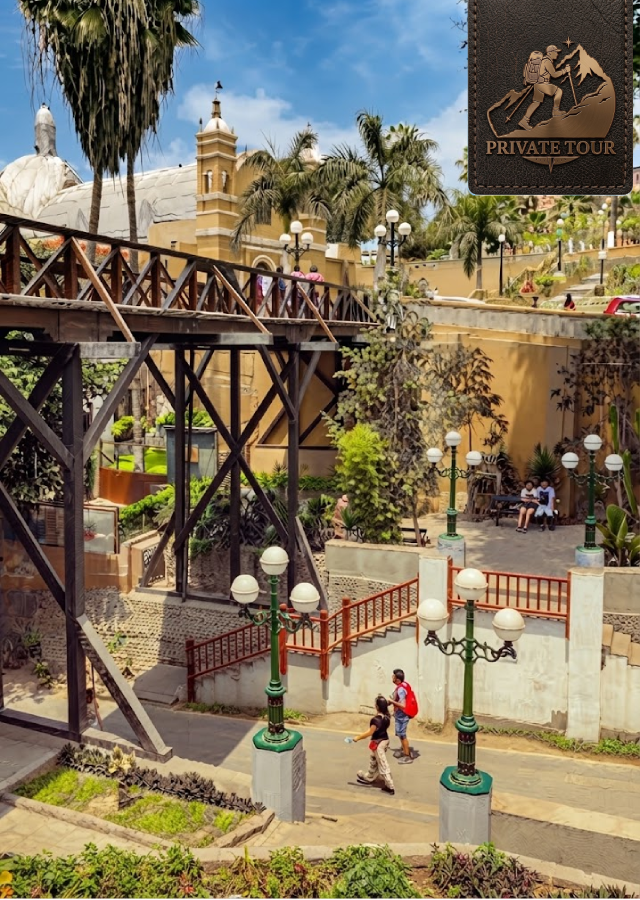 Bridge of Sighs and street art in Barranco, Lima